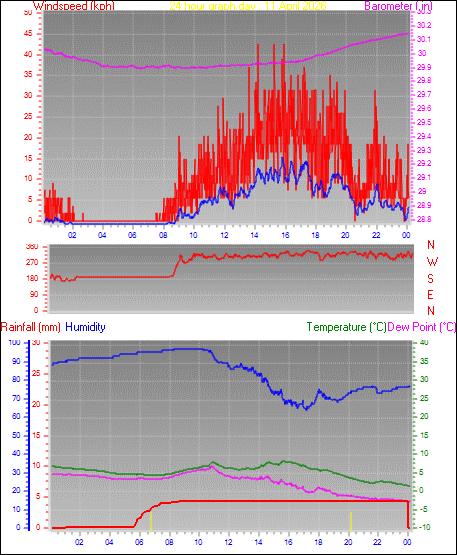 24 Hour Graph for Day 11